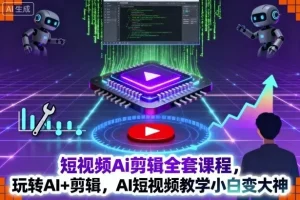 短视频AI剪辑全套课程：AI+剪辑教学，助力小白进阶