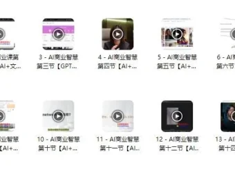 AI商业智慧课程：涵盖文案、PPT、图像与视频的AI应用课程