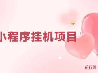 小程序挂机项目：独家脚本实现挂机收益