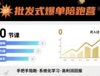 批发式爆单陪跑营：20节实战课实现爆单