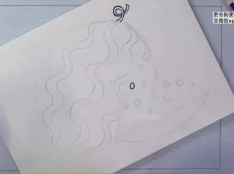 儿童蜡笔画入门：零基础学画水果蔬菜教程