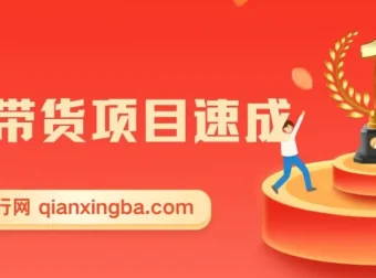 图文带货项目速成课程：无出镜、无发货、不开播也能赚钱