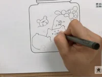 零基础部落风卡通简笔画：马克笔与彩铅入门教程