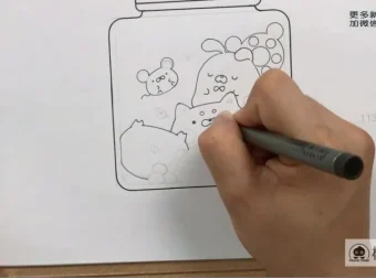 零基础部落风卡通简笔画：马克笔与彩铅入门教程