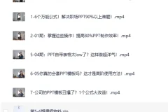B站精品课：6个万能公式搞定职场PPT（完结）