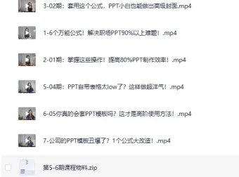 B站精品课：6个万能公式搞定职场PPT（完结）