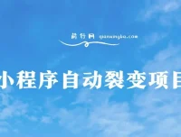 小程序自动裂变项目：全自动推广，收益稳定在500 – 2000+