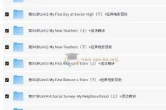 高中外研版英语必修1 – 4全套+78讲考试技巧视频课程