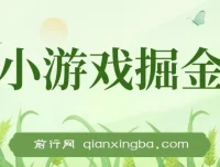 小游戏掘金副业指南：单机可观收益，小白友好