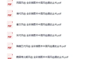 全彩插图本中国风俗通史丛书（全十三卷）