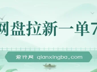 网盘拉新项目：一单7元，单日最高收益40000+