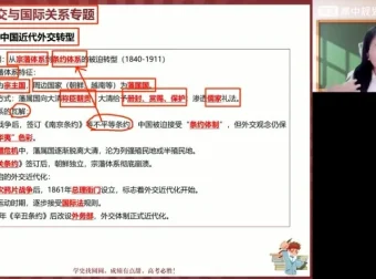 2025高考历史贾晨曦冲刺班：4讲攻克高频考点