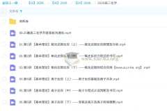 2026高三高考化学吕子正暑假班课程