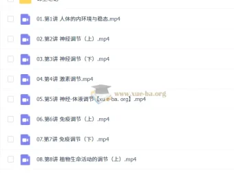 谢一凡高二生物尖端班一轮暑假秋季课程