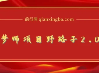 AI绘梦师项目野路子2.0玩法课程