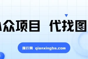 代找图书小众项目：爆单率高，适合兼职