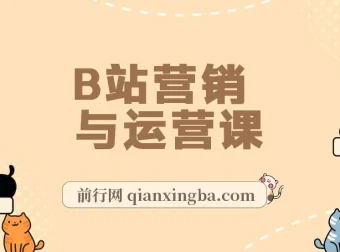 B站营销与运营课：从建号到爆款打造，小白进阶百万UP主