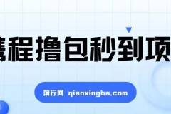 携程撸包秒到项目：单机收益可观的手动操作项目