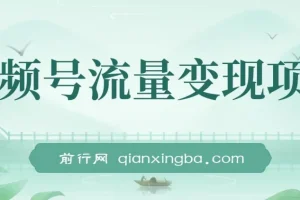 视频号流量变现项目：简单易上手的小而美收益玩法