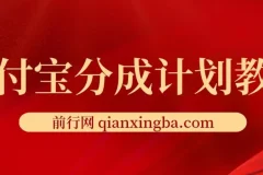 2024支付宝分成计划项目：AI软件助力一键生成作品