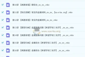 2024陈谭飞初三化学秋季下A+课程