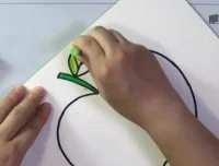 7天学会亮彩蜡笔儿童画教程：零基础儿童趣味启蒙课程