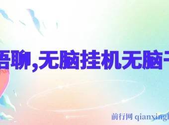 AI语聊项目资源：单窗口收益可观，轻松挂机操作