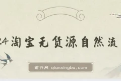 2024淘宝无货源自然流量截流玩法之选品方法课程