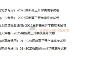 2025届新高三开学摸底考试卷：高考英语