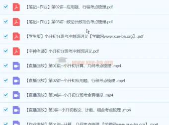 宇神小升初分班考冲刺班（完结）