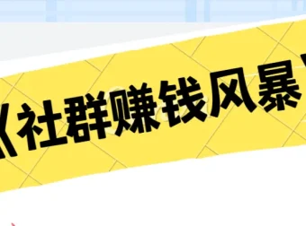 《社群赚钱风暴：揭秘高效社群盈利秘籍》