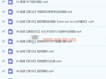 彭娟娟2024高二物理A+寒假班