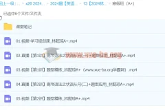 2024高三高考英语林懿琼寒假A+班课程