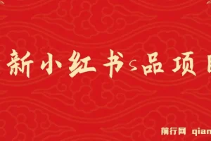 最新小红书情趣用品项目实操课程：日入1 – 4k