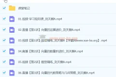 刘天麒2024高一数学A班春季班课程