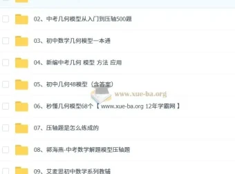 初中几何复习资料汇总：涵盖基础到竞赛的优质书籍