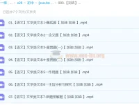 【完结】2024中考语文文学类文本一本通