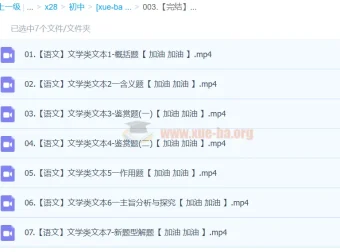 【完结】2024中考语文文学类文本一本通