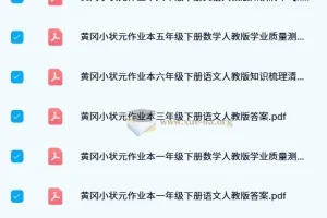 2024春黄冈小状元作业本：小学多学科同步练习资源
