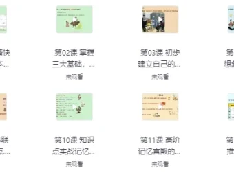 记忆宫殿：从入门到高阶技巧课程 – 带课件