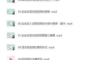 实体店抖音获客实战课：拍出能卖货的短视频