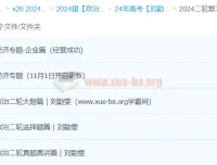 2024年刘勖雯高三高考政治二轮复习课程