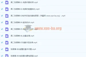 2024高二物理张展博一轮暑假班课程