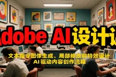 Adobe AI设计课：掌握文本指令图像生成、局部修改与特效设计，探索AI内容创作流程