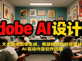 Adobe AI设计课：掌握文本指令图像生成、局部修改与特效设计，探索AI内容创作流程