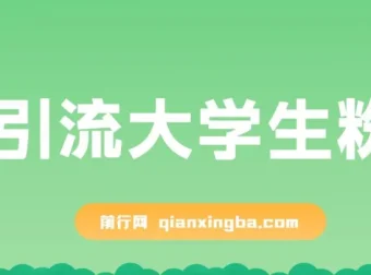 免费资料引流大学生粉蓝海项目：一部手机实现日入300+