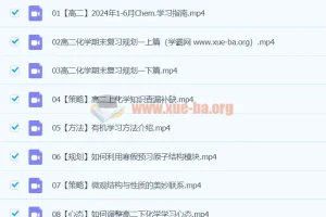 2024高二化学冷士强下学期寒假班