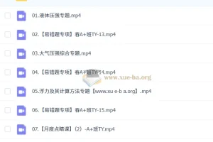 2024 – 2025刘怡作业帮初二物理A+四季课程