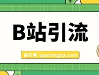 B站高质创业粉引流教程：团队自用技术全公开