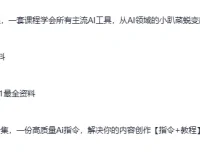 《DeepSeek资料：含AI工具课、AI生成PPT及写小说指令等》